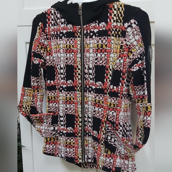 Tonia Debellis hooded plaid jacket. - Picture 7 of 15